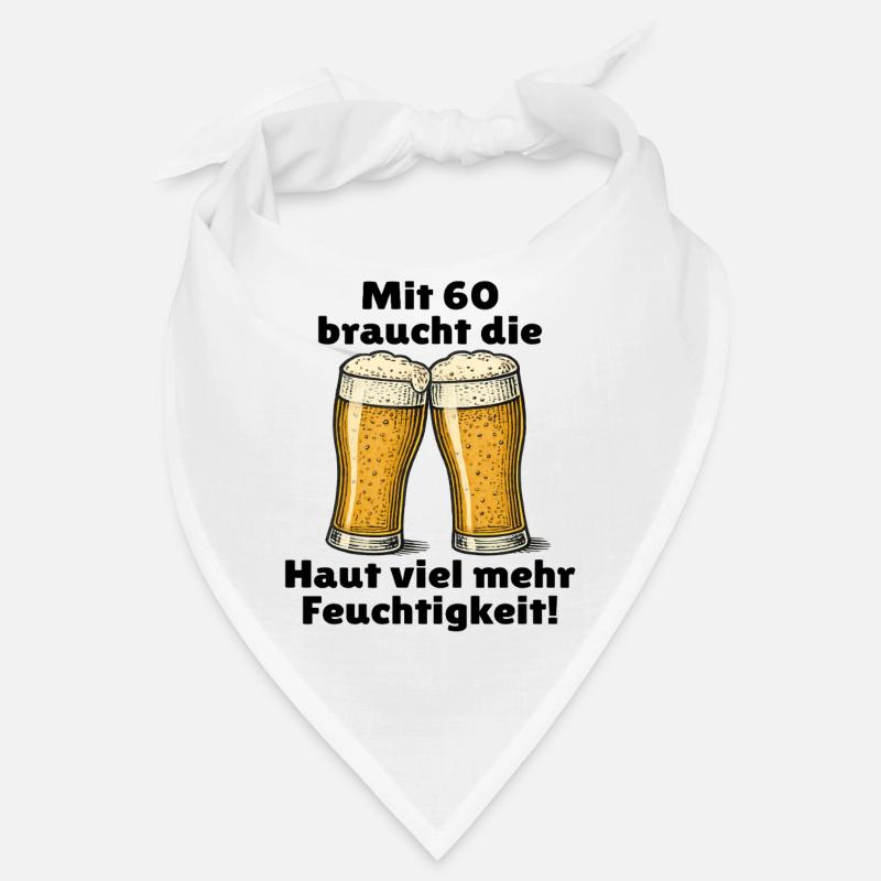 Männer 60. Geburtstag Bier Spruch Bandana