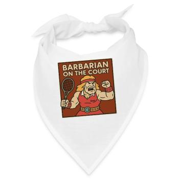 Barbaren auf dem Tennisplatz - Bandana - Weiß - Vorne