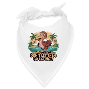 Dinosaurier überlebt Aussterben Zitat Design - Bandana - Weiß - Vorne