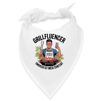 Lounge Grillmeister T-Shirt - Bandana - Weiß - Vorne