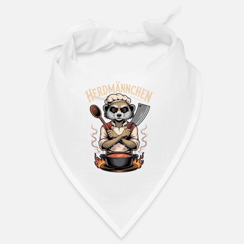 Herdmännchen kochen lustiger Koch Herdmännchen Bandana