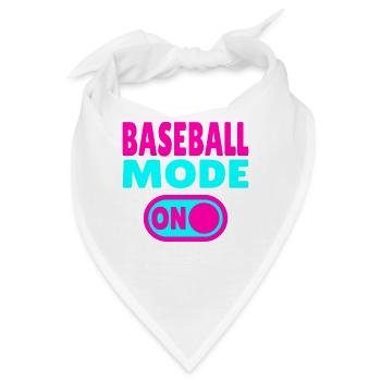 Baseball Mode ON – Für Spieler & echte Fans - Bandana - Weiß - Vorne