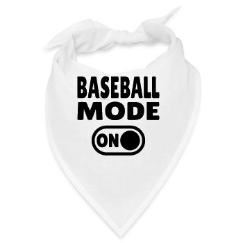 Baseball Mode ON – Für Spieler & echte Fans - Bandana - Weiß - Vorne