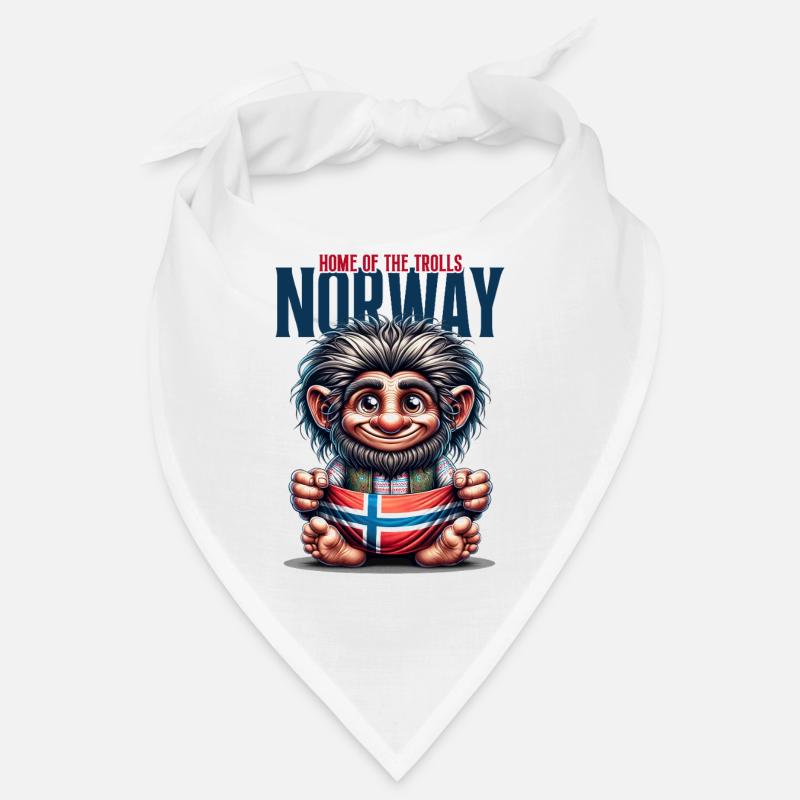 Troll norvégien avec drapeau Bandana