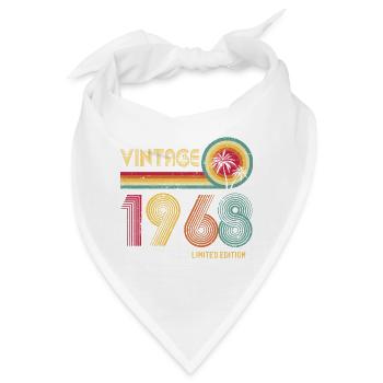 Vintage-Retro-Design im Stil der 70er - Bandana - Weiß - Vorne