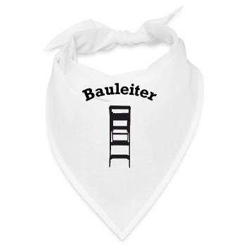 Bauleiter Baustelle Baustellen lustig - Bandana - Weiß - Vorne