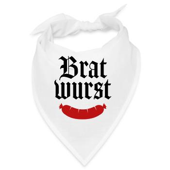 Bratwurst - Bandana - Weiß - Vorne