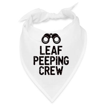 Leaf Peeping Crew Spruch Zitat - Bandana - Weiß - Vorne