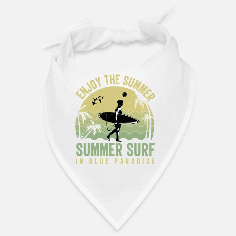Sommer Surfer im Blue Paradise Bandana
