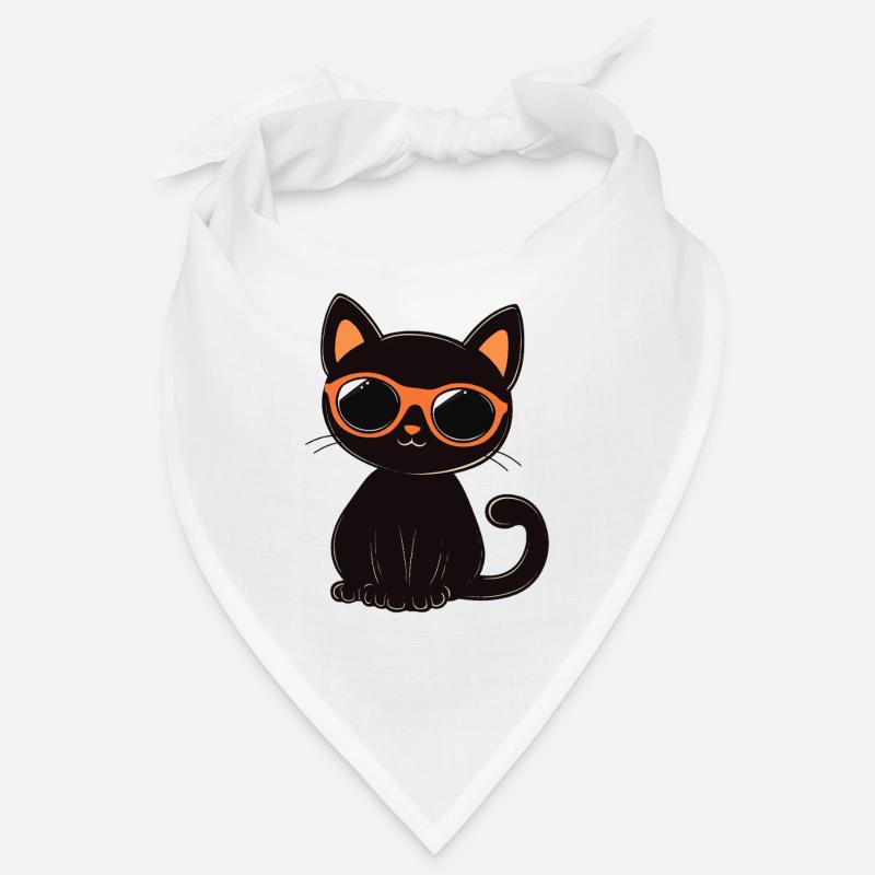 Katze mit Sonnenbrille Bandana