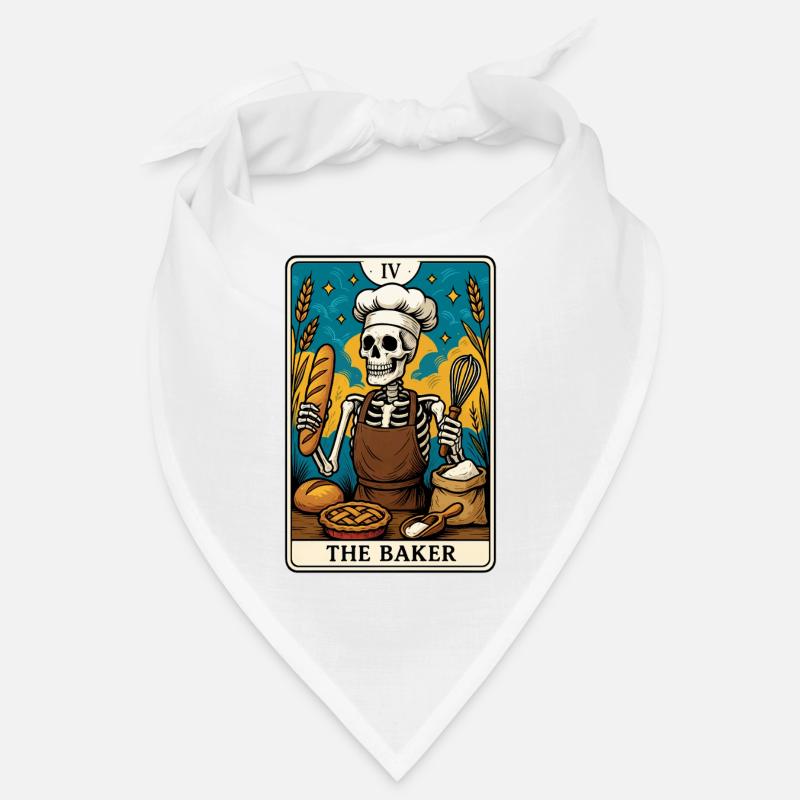 Skeleton Baker Tarot Card Bandana
