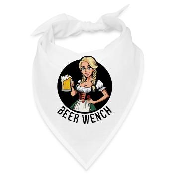 Bierweibchen - Bandana - Weiß - Vorne