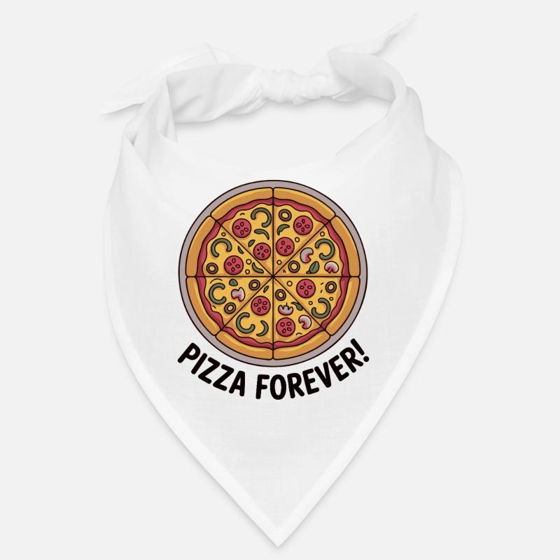 Retro Pepperoni Pizza Slice Muster Bandana