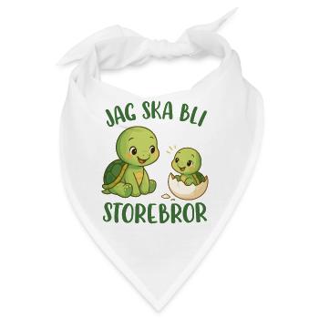 Großer Bruder, ich werde ein großer Bruder - Schildkröte - Bandana - Weiß - Vorne