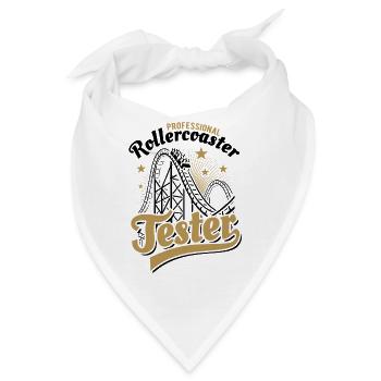 Professional Rollercoaster Tester - Bandana - Weiß - Vorne