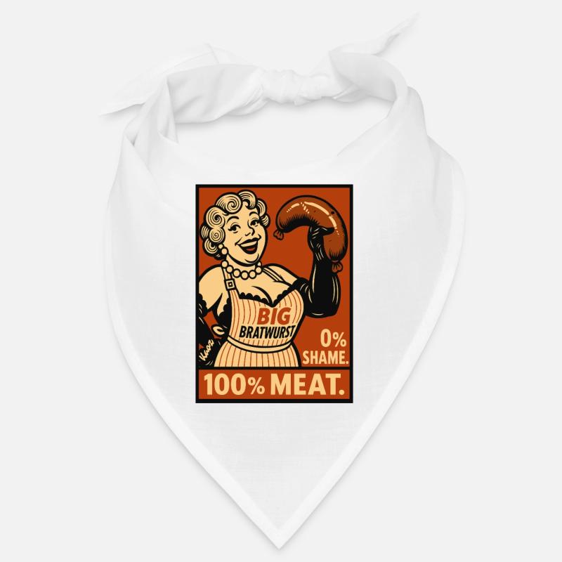 Illustration de nourriture Bratwurst rétro Bandana