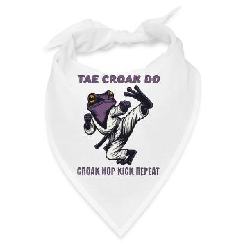 Tae Croak Do Martial Arts Illustration - Bandana - Weiß - Vorne