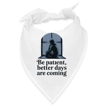 Reflektierendes Einsamkeits-Regentag-Design - Bandana - Weiß - Vorne