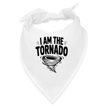 Ich bin der Tornado - Bandana - Weiß - Vorne