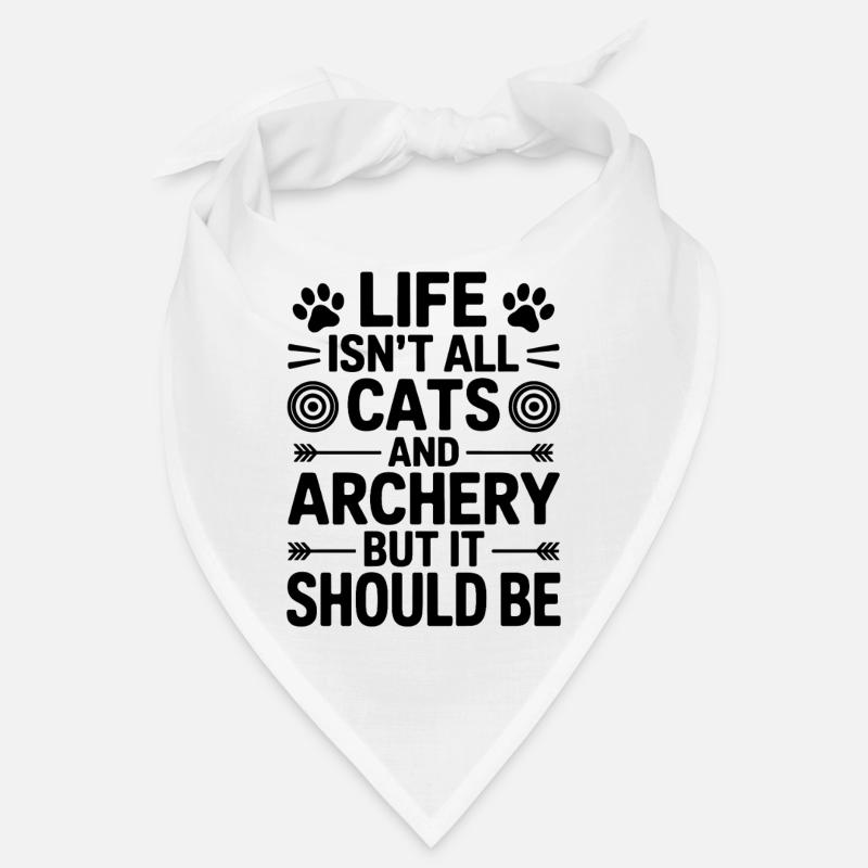 Bogenschießen Spruch Katzen Bogenschießen Geschenk Bandana