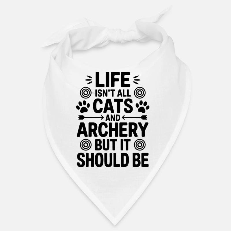 Bogenschießen Spruch Katzen Bogenschießen Geschenk Bandana