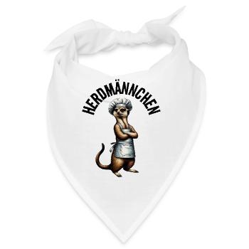 Herdmännchen Erdmännchen Koch Lustiges Kochen - Bandana - Weiß - Vorne