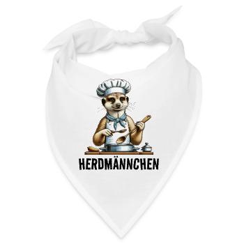 Herdmännchen Erdmännchen Koch Geschenk Lustig - Bandana - Weiß - Vorne