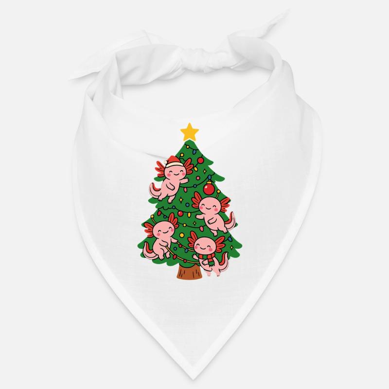 Axolotl decorate Christmas tree Bandana