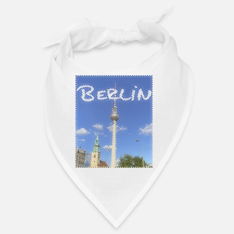 Berlin Fernsehturm Neon Design Bandana
