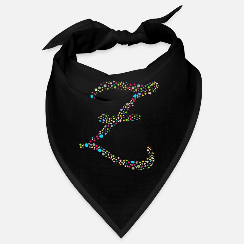 Points colorés Lettre Z Bandana