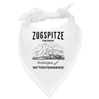 Zugspitze Wettersteingebirge - Bandana - Weiß - Vorne