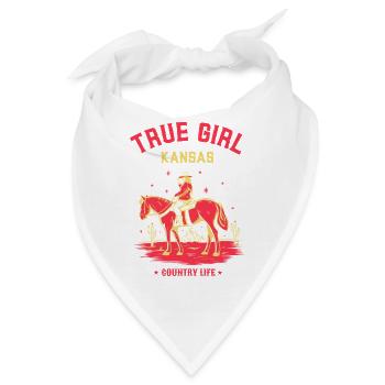 ECHTES KANSAS-MÄDCHEN - Bandana - Weiß - Vorne