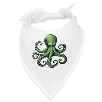 Unterwasser Kraken Illustration - Bandana - Weiß - Vorne