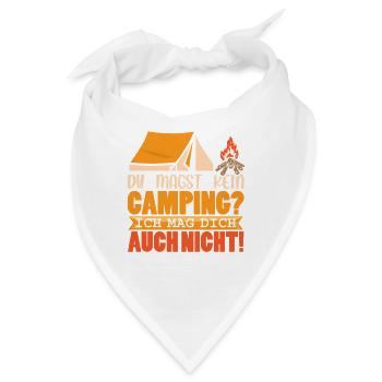 Camper Camping Wohnwagen Spruch - Bandana - Weiß - Vorne