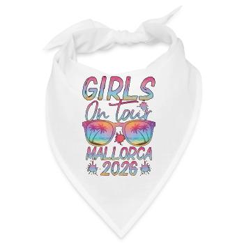 Girls on Tour Mallorca 2026 Sonnenbrille Design - Bandana - Weiß - Vorne