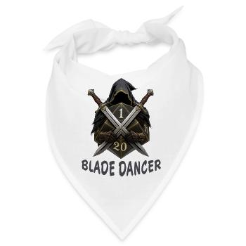 Blade Dancer – Kapuze mit zwei Schwertern - Bandana - Weiß - Vorne