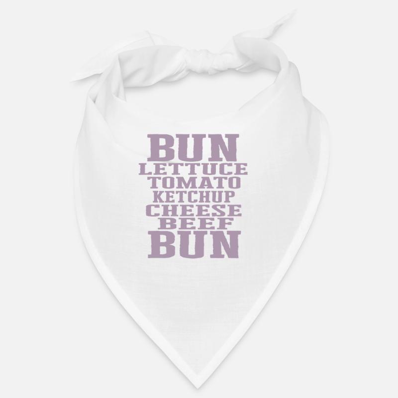 Leckere Burger mit Fleisch Tomate Käse Ketchup Bandana