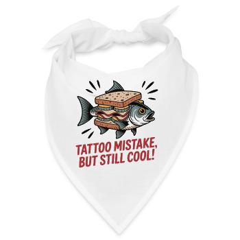 Skurriles Fischsandwich-Design für Freizeitkleidung - Bandana - Weiß - Vorne