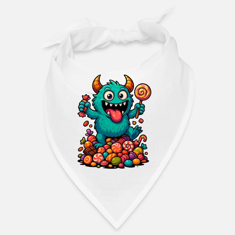 Playful troll artwork with sweets Bandana