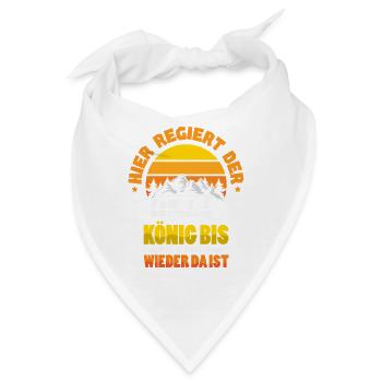 Camper Camping Wohnwagen Spruch - Bandana - Weiß - Vorne