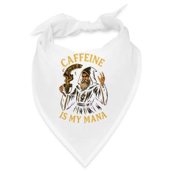 Koffein Ist Mein Mana Zauberer Illustration - Bandana - Weiß - Vorne