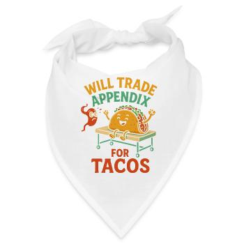 Tausche Anhang gegen Tacos - Bandana - Weiß - Vorne
