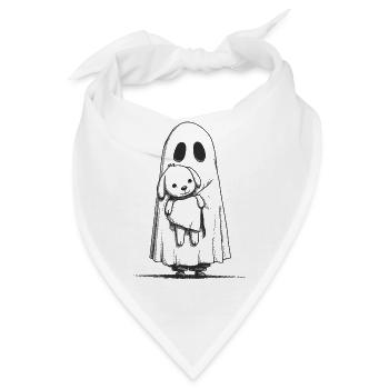 Doggy & Ghost - Bandana - Weiß - Vorne