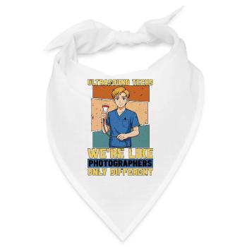Sonographer Ultrasound Techs We're Like Sonography - Bandana - Weiß - Vorne