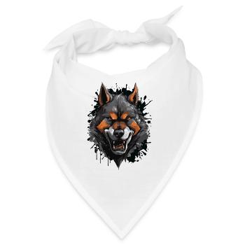 Wolf Wildnis - Bandana - Weiß - Vorne
