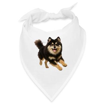 Finnischer Lapphund - Bandana - Weiß - Vorne