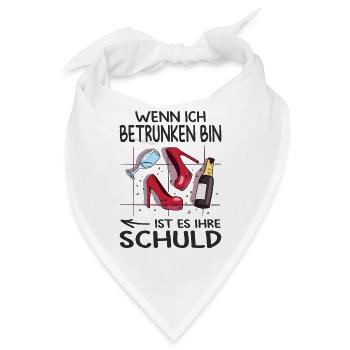 Beste Freundin Geschenk Partnerlook Mädelsabend - Bandana - Weiß - Vorne