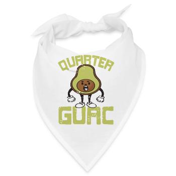 Quarter Guac Funny Avocado Meme with Attitude - Bandana - Weiß - Vorne