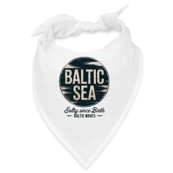  Ostsee Baltic Sea Salty Since Birth Baltic Waves - Bandana - Weiß - Vorne