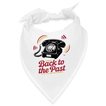 Retro Wählscheibentelefon Nostalgie Design - Bandana - Weiß - Vorne